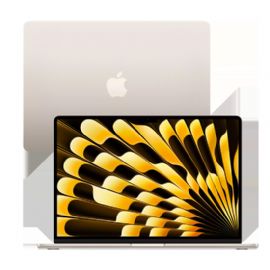 Apple MacBook Air 15 M2 2022 QWERTY 8GB RAM 256GB 10C GPU - Starlight - MQKU3EU