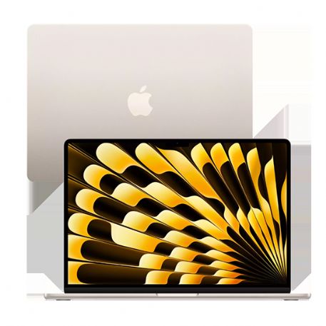 Apple MacBook Air 15 M2 2022 QWERTY 8GB RAM 256GB 10C GPU - Starlight - MQKU3EU