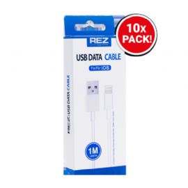 REZ Lightning to USB cable 1M (10 x Pack) - White - RCA20
