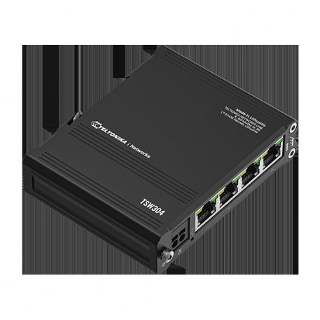 Teltonika DIN Rail Switch 4 10/100/1000 ports - teltsw304