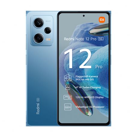 Xiaomi Redmi Note 12 Pro 5G Dual Sim 8GB RAM 256GB - Blue - xiaren12p5g256bleu